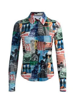 JADE MESH BUTTON DOWN