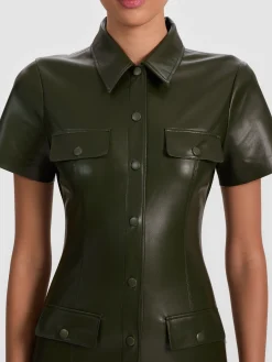 JAMIE VEGAN MINI DRESS