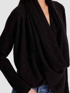 JULES CASHMERE DRAPED PULLOVER