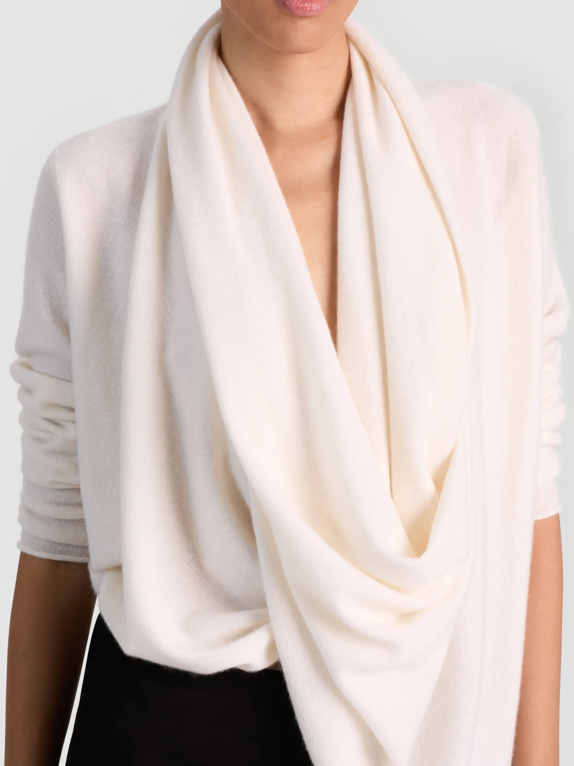 JULES CASHMERE DRAPED PULLOVER
