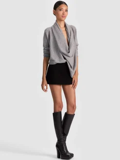 JULES CASHMERE DRAPED PULLOVER