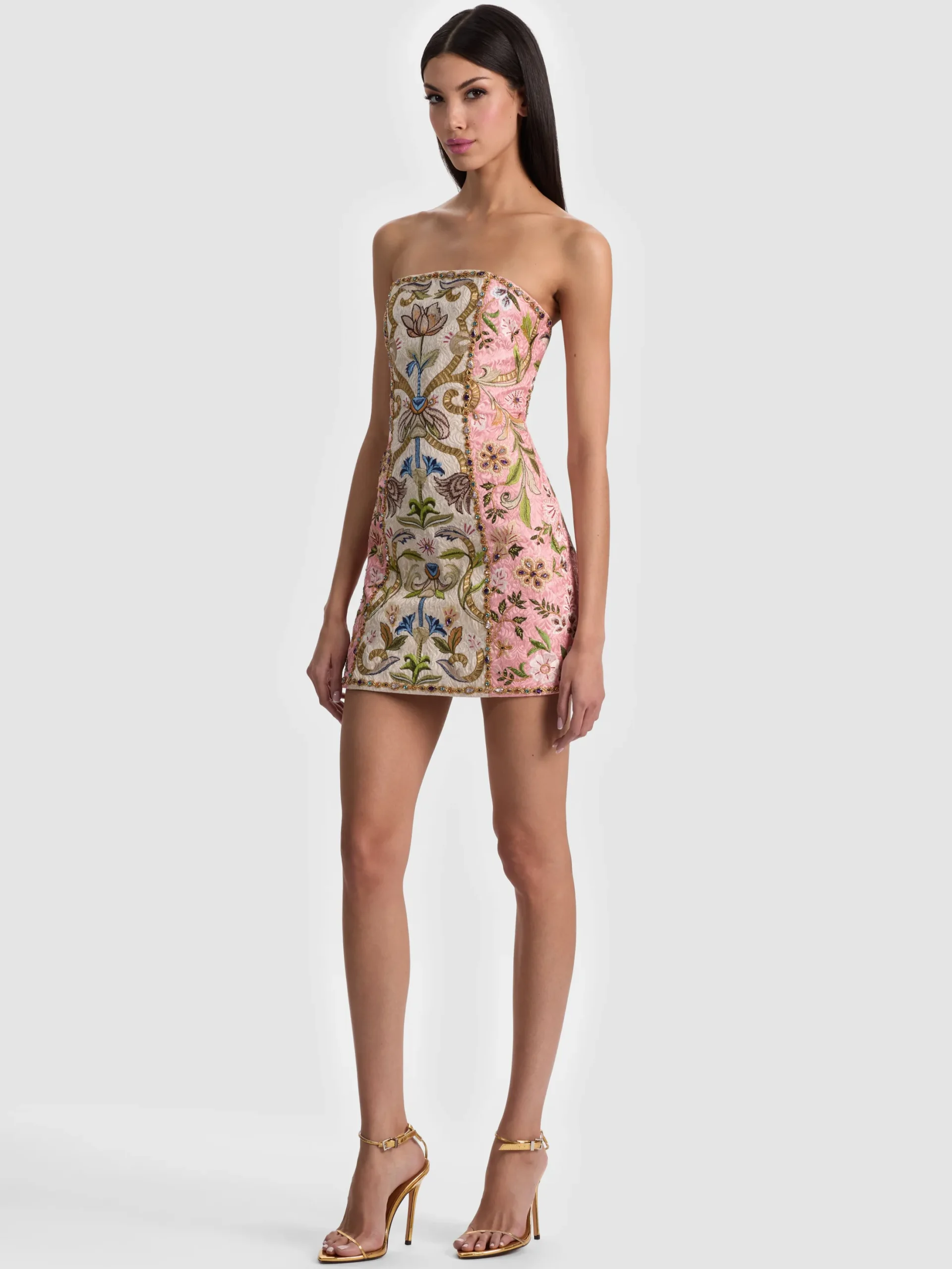 KATIA EMBROIDERED MINI DRESS