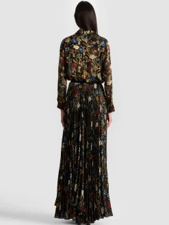 KATZ PLEATED MAXI SKIRT