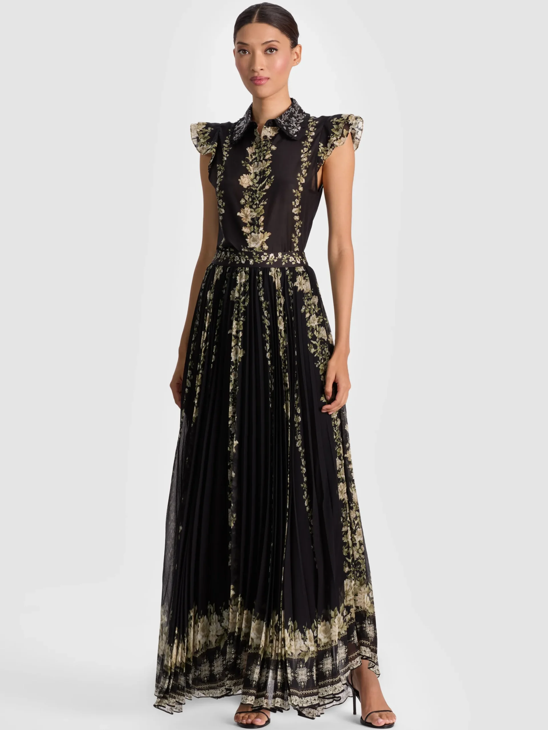 KATZ PLEATED MAXI SKIRT