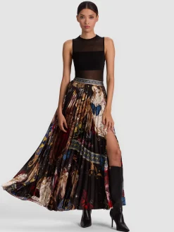 KATZ PLEATED MAXI SKIRT