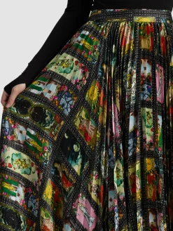 KATZ PLEATED MAXI SKIRT