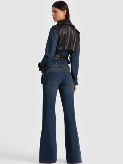 KEITH CROPPED DENIM TRENCH