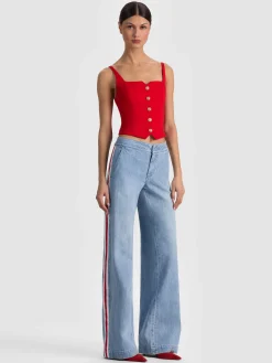 KELCEY BUTTON FRONT TOP