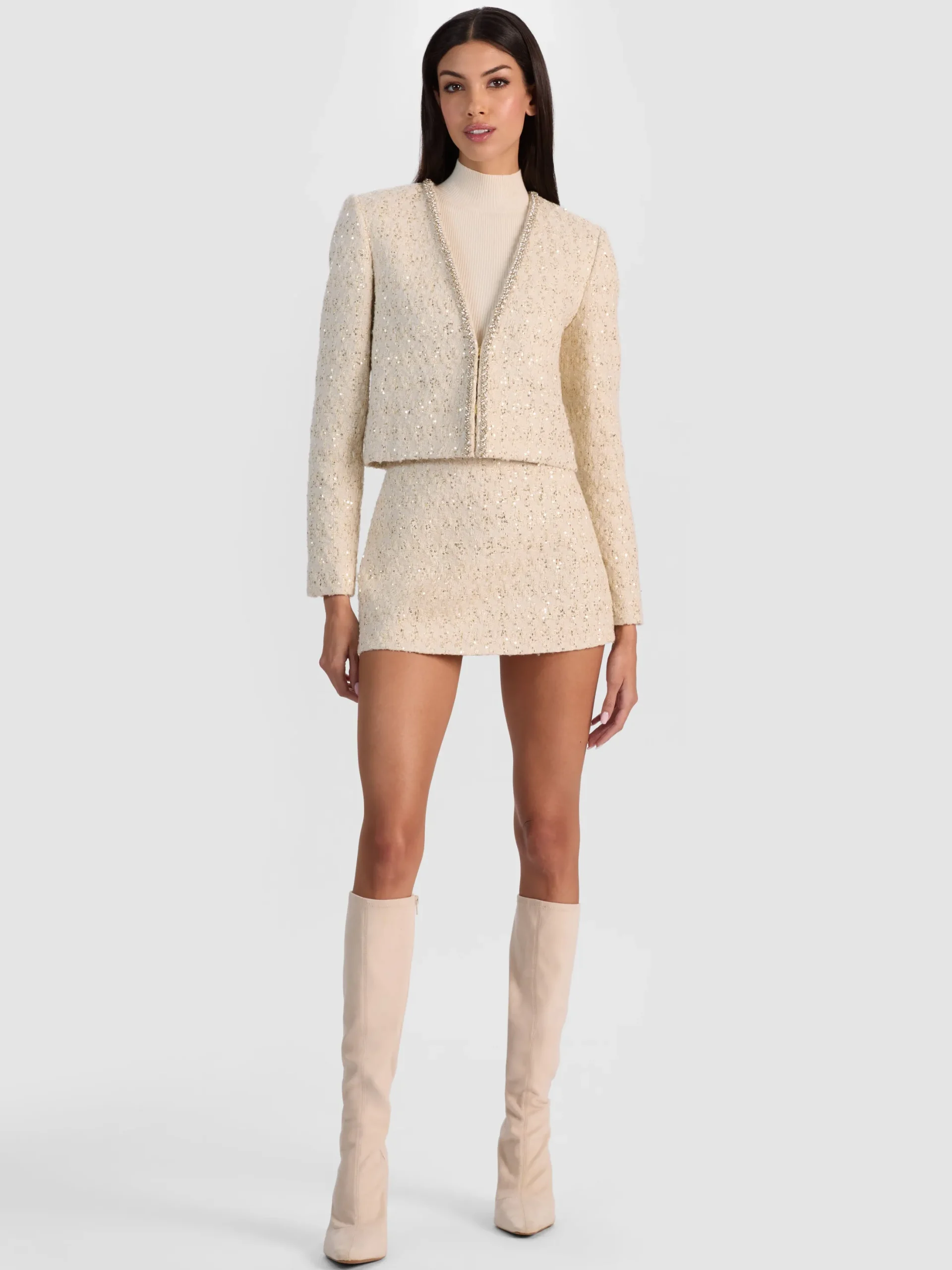 KIDMAN EMBELLISHED TWEED JACKET