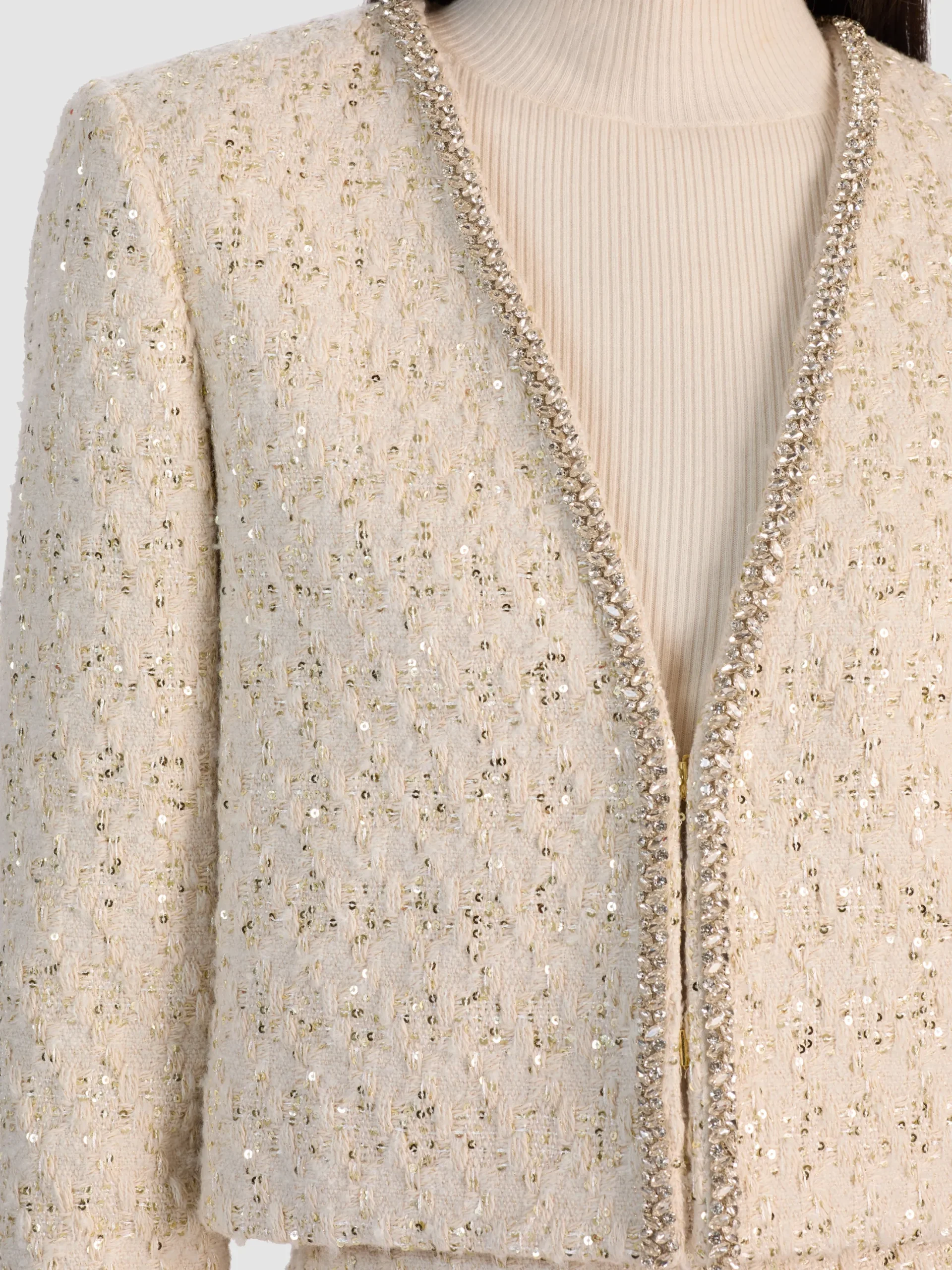 KIDMAN EMBELLISHED TWEED JACKET