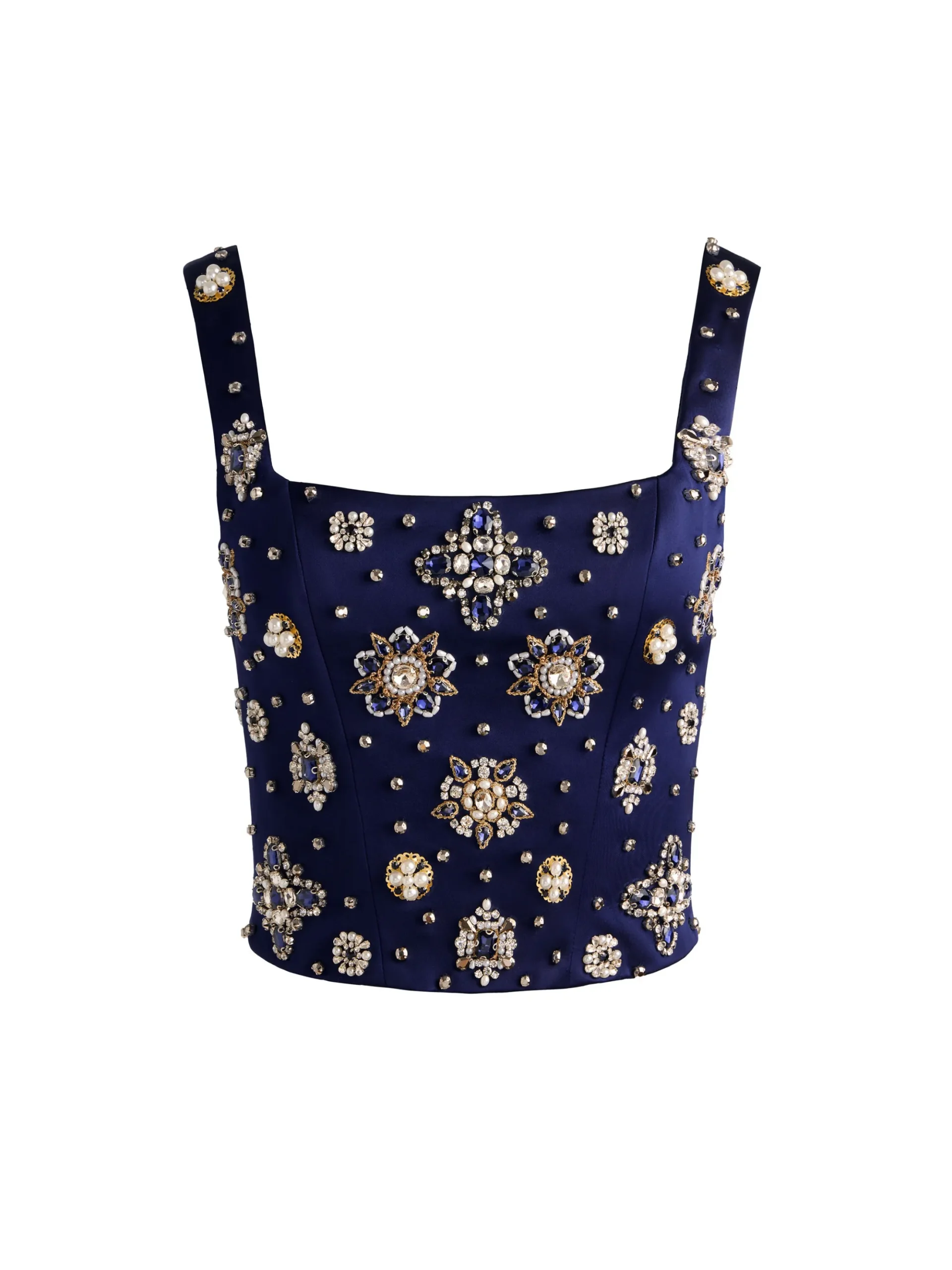 LILIANNA EMBELLISHED CORSET TOP
