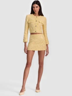 LORIE EMBELLISHED TWEED JACKET