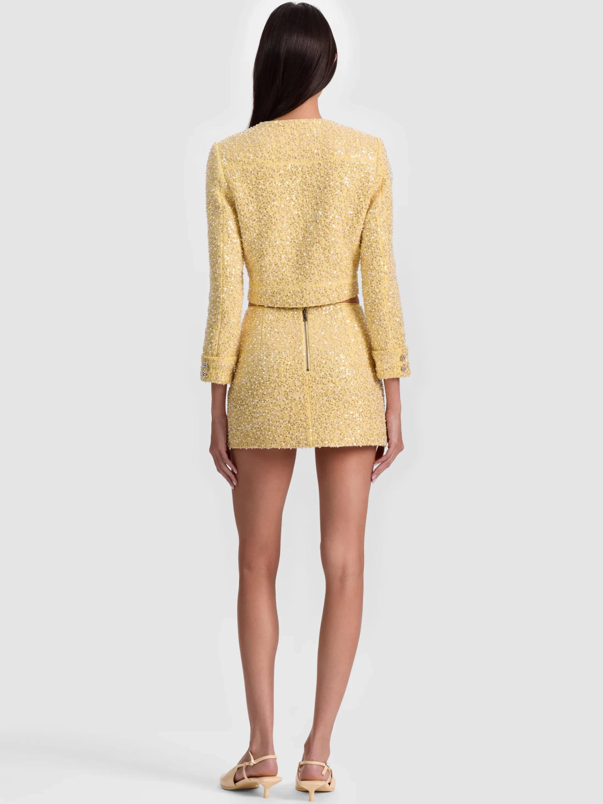 LORIE EMBELLISHED TWEED JACKET