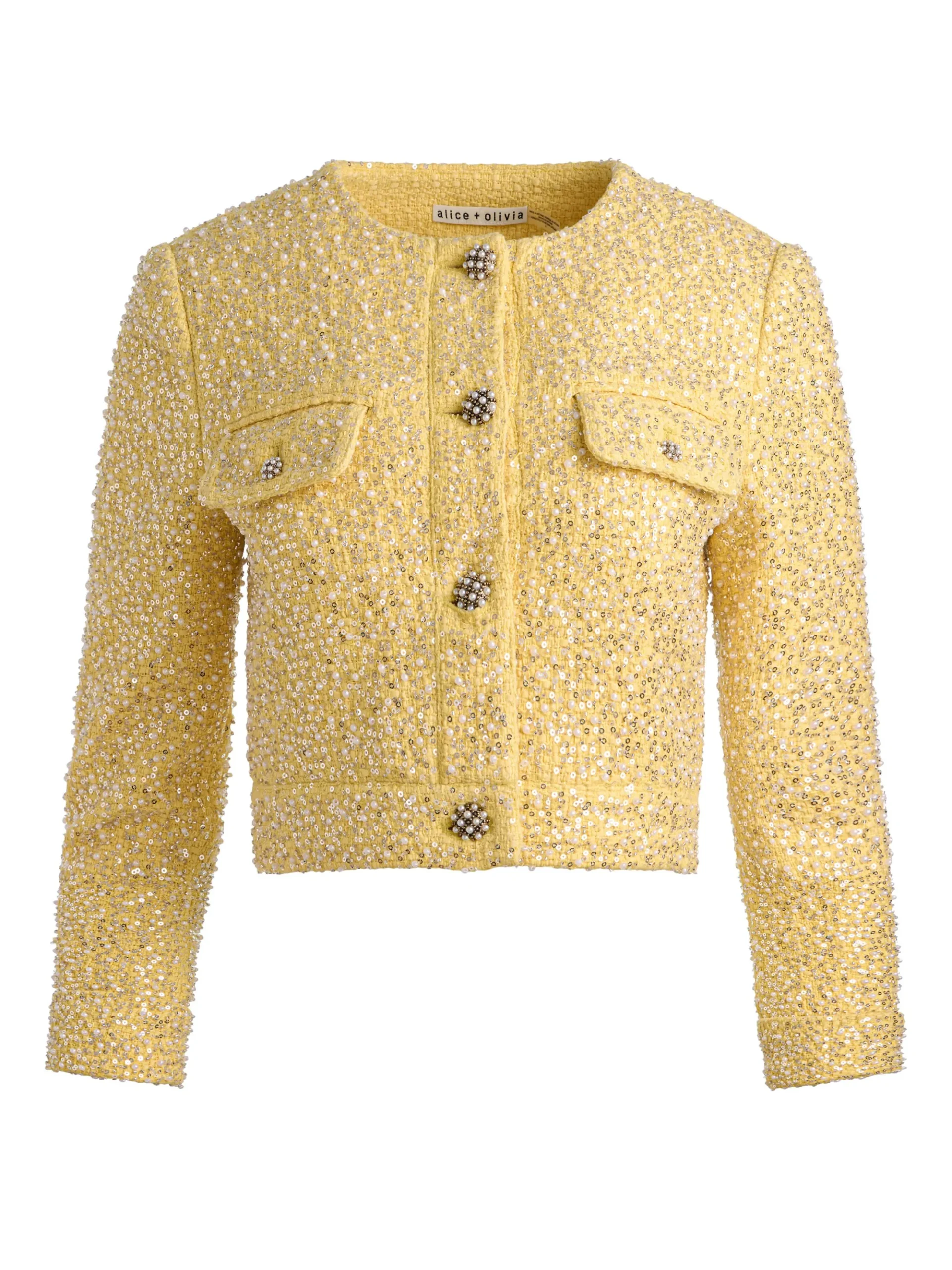 LORIE EMBELLISHED TWEED JACKET