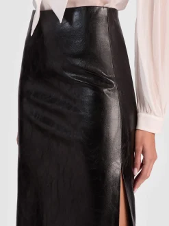 MAEVE VEGAN MIDI SKIRT