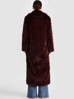 MARVIN FAUX FUR MAXI COAT