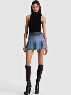 MERA DENIM MINI SKIRT
