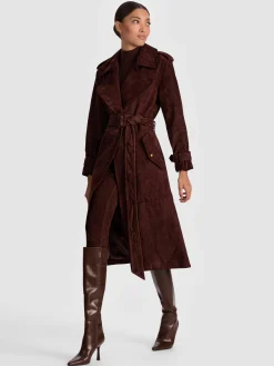 NEVADA SUEDE TRENCH COAT
