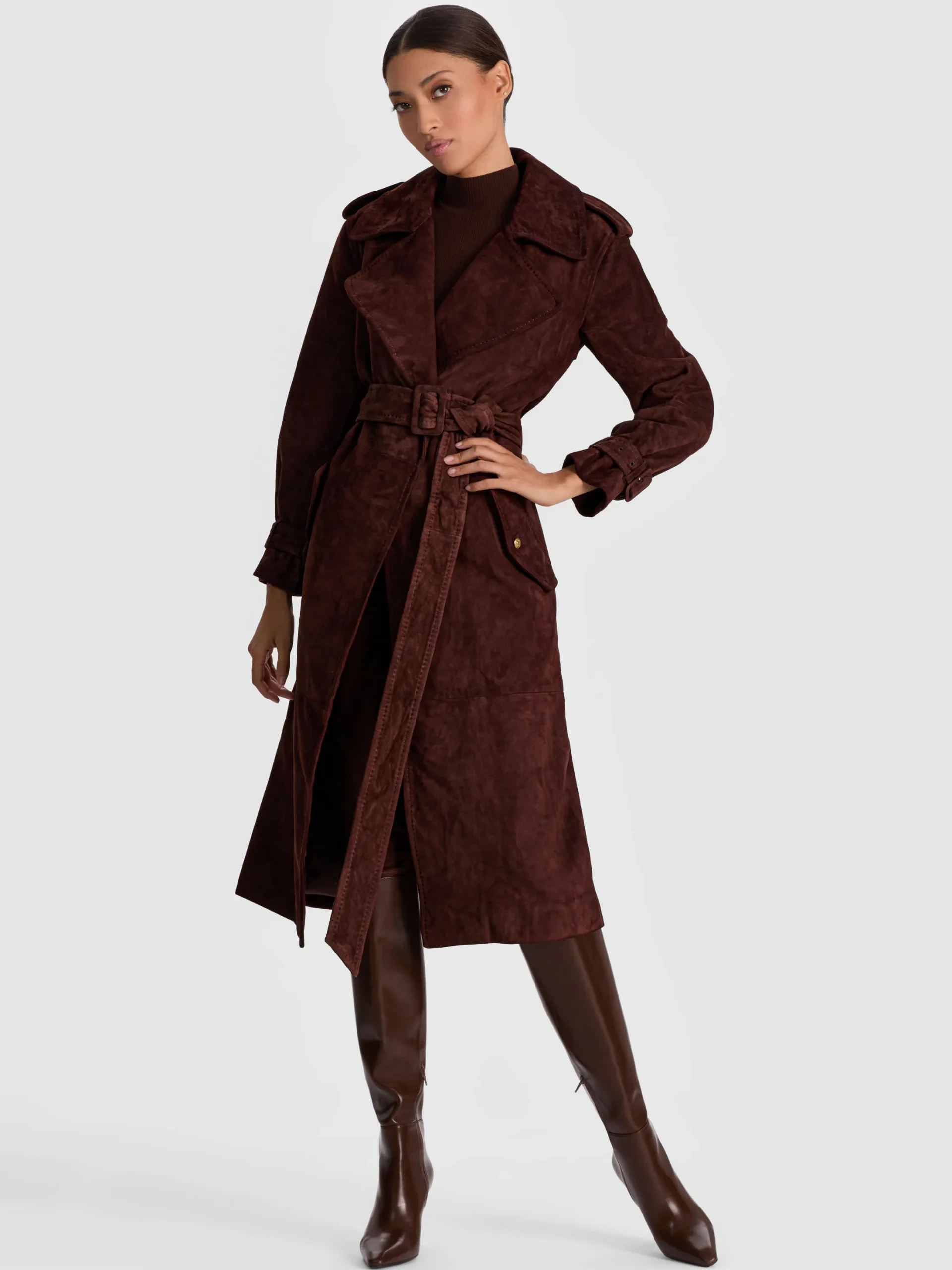 NEVADA SUEDE TRENCH COAT