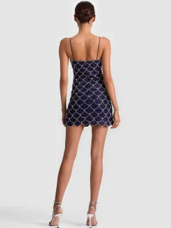 NINA EMBELLISHED MINI DRESS