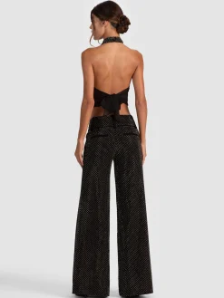 OLIVIA EMBELLISHED WIDE LEG PANT