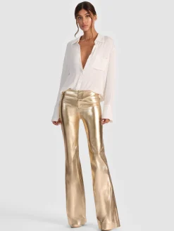 OLIVIA VEGAN BOOTCUT PANT