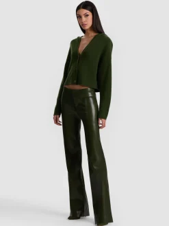 OLIVIA VEGAN BOOTCUT PANT