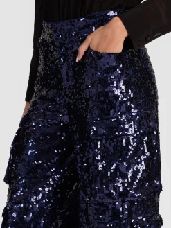OLYMPIA SEQUIN CARGO PANT