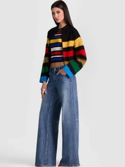 PEARSON STRIPED SWEATER JACKET