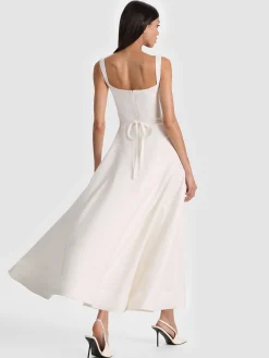 POLLY FLARED MIDI DRESS