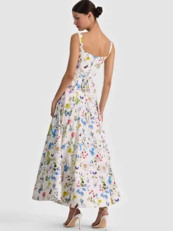 POLLY FLARED MIDI DRESS