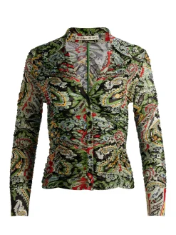 PORTIA MESH BUTTON DOWN