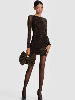 RAVEN EMBELLISHED BOW BAG