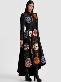 RENATA EMBELLISHED MAXI COAT