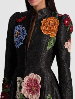 RENATA EMBELLISHED MAXI COAT