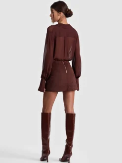 RILEY SUEDE MINI SKIRT