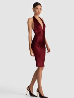 ROMY DRAPED MIDI DRESS