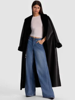 SHELBY FAUX SHEARLING MAXI COAT