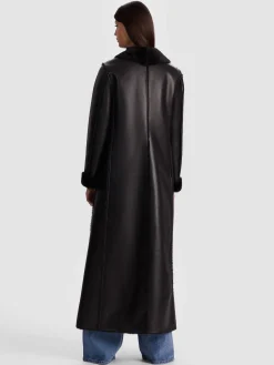 SHELBY FAUX SHEARLING MAXI COAT