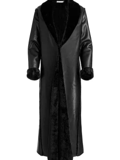 SHELBY FAUX SHEARLING MAXI COAT