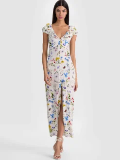 TARA MIDI SLIP DRESS