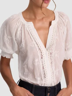 THALIA BUTTON DOWN BLOUSE