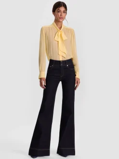 THAYER TIE NECK BLOUSE