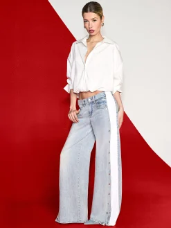 TOBIE CINCHED BUTTON DOWN