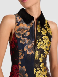 VELIA COLLARED MINI DRESS