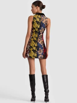 VELIA COLLARED MINI DRESS