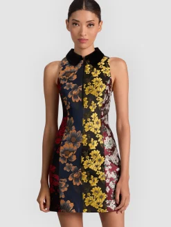 VELIA COLLARED MINI DRESS